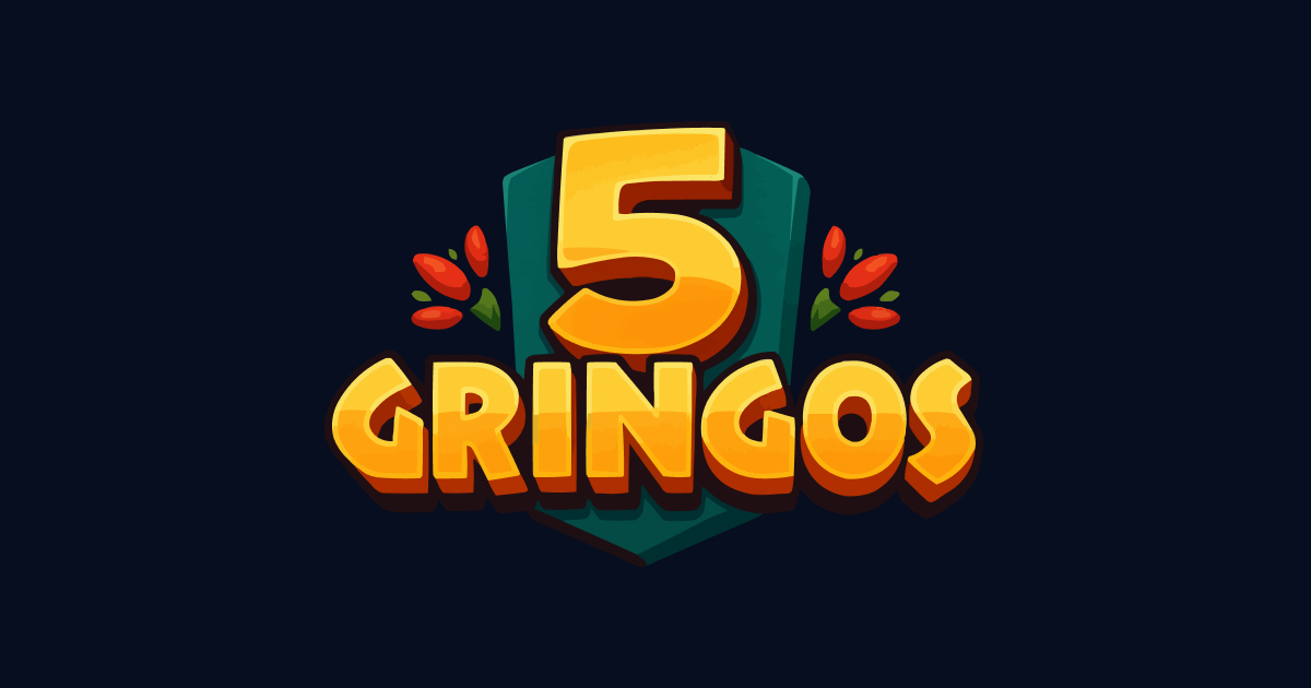 Screenshot der 5 Gringos Casino Homepage mit Bonus-Highlights